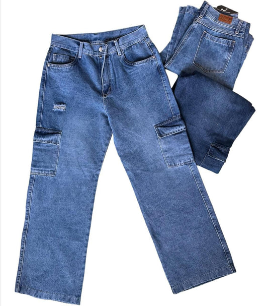 Jeans Cargo para Dama